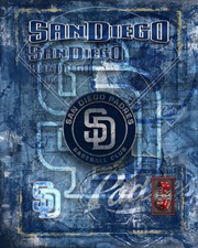 SAN DIEGO PADRES Poster, San Diego Padres MLB Baseball Print Free Shipping Us