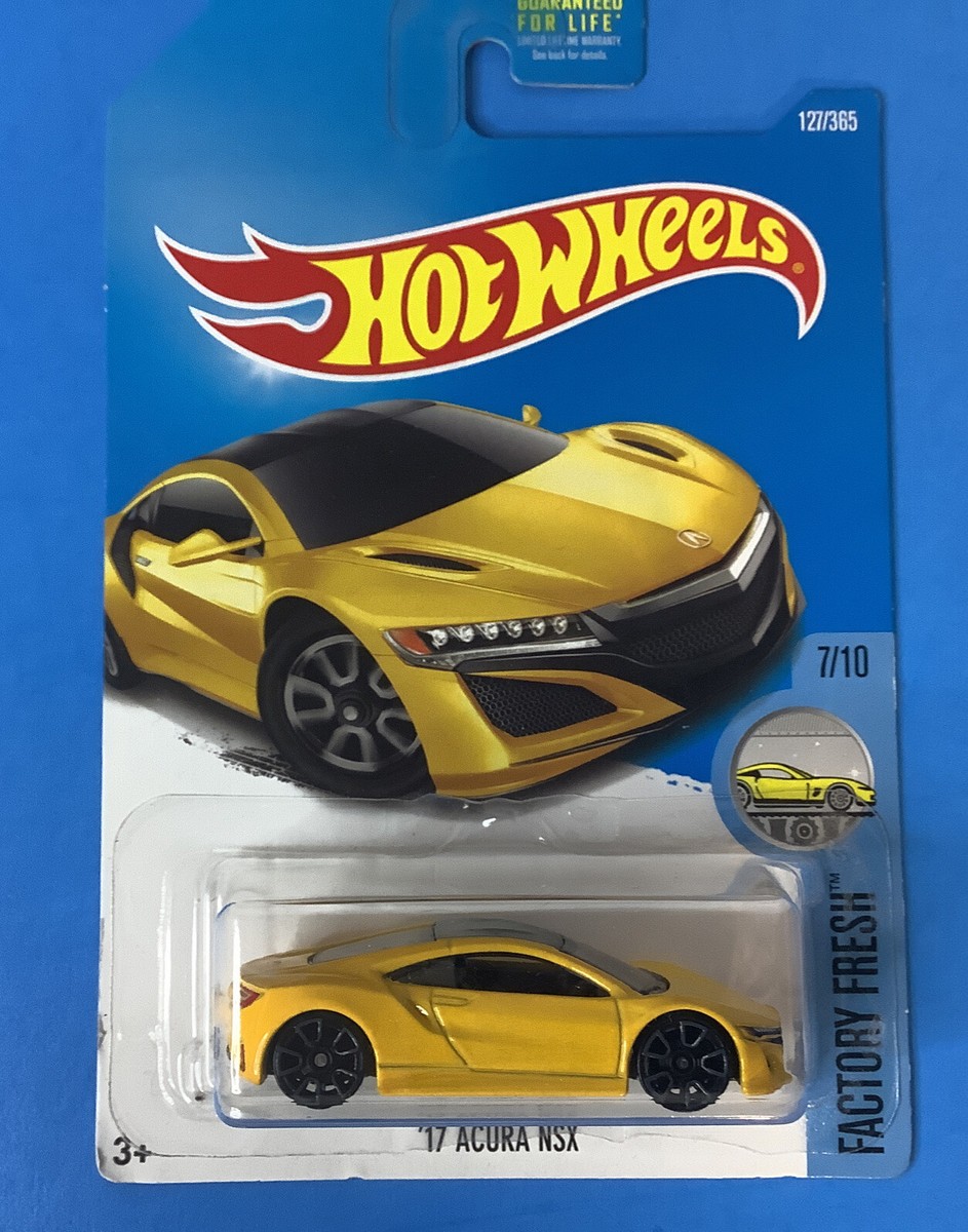 2017 Hot Wheels Factory Fresh'17 Acura NSX yellow 7/10 | eBay