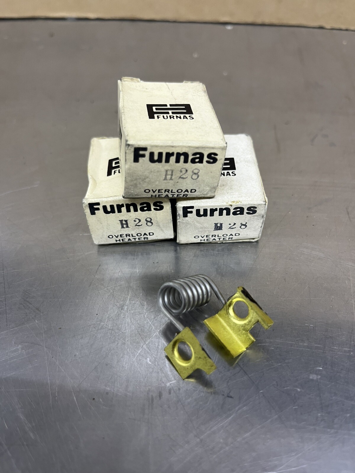 Lot Of 3 New Furnas H28 Thermal Overload Heater Relay Made In USA