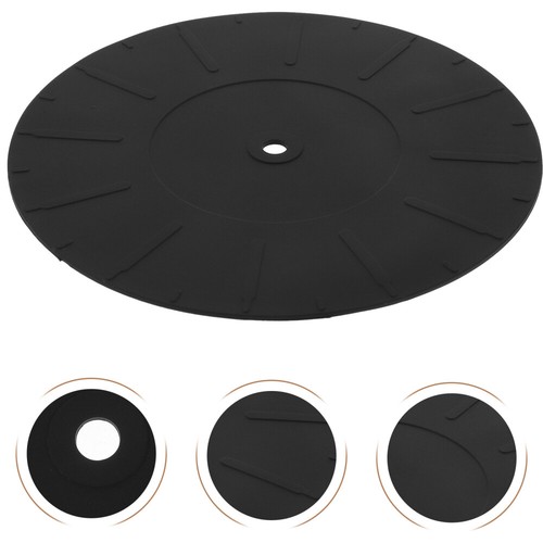 Record Player Accessory Non-slip Mat Silicone Turntable Pad Vinyl Slipmat - Imagen 9 de 12