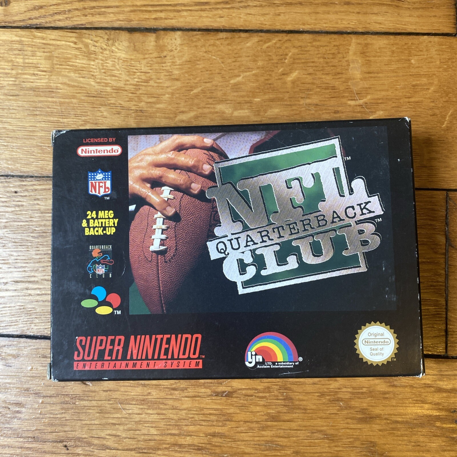 Jeu NFL Quarterback Club Super Nintendo Snes Complet + Poster