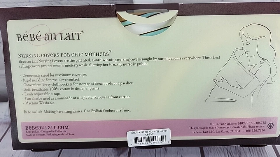 BEBE AU LAIT HOOTER HIDERS LACTANCIA MATERNA CUBIERTA MANTA Estampado Sevilla Foto 4 de 4