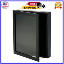 14X17 Large Shadow Box Frame, Deep Shadow Box Display Case, Black
