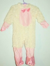 Rubie's Pink Lamb Costume Romper Infants Size 6-12 Months, NO HEAD PIECE