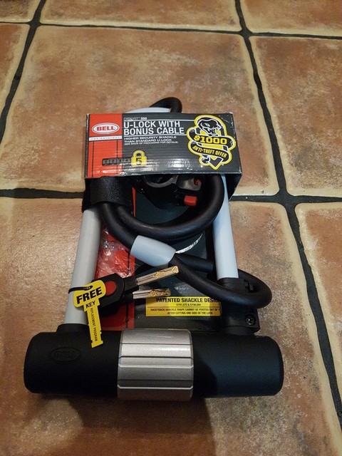 bell u lock with bonus cable