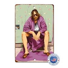 Retro Vintage Reproduction Big Lebowski The Dude Aluminum Sign 8 x 12
