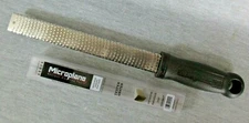 Microplane 40020 Classic 12 1/2" Grater Zester & Cover Black Handle Made USA