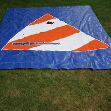 Sunfish® Sail in Orange and White with Window, Five Panel Design