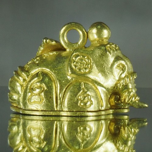 Thai Amulet Magic Elephant Chang KraDeeThong LP Aod Brass BE2560 Good Protection - Picture 7 of 11