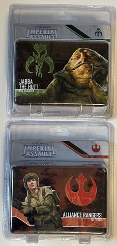 Star Wars Imperial Assault Jabba SW136 and Alliance Rangers SW134 NEW