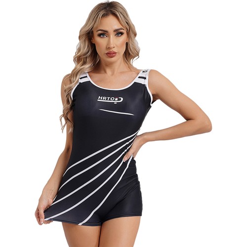 Damen Body Sonnenschutz Bademode Rashguard Overall Training Badeanzug - Bild 7 von 21