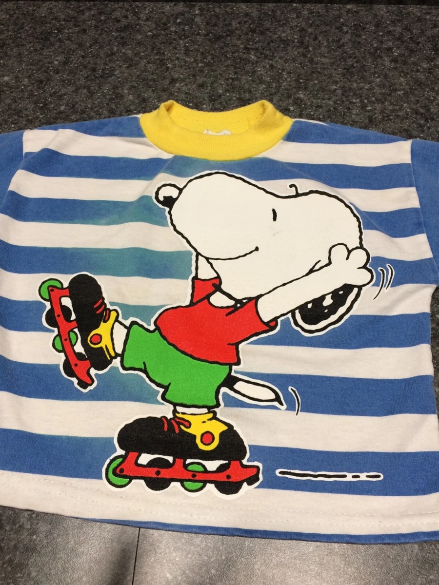 snoopy roller skating t shirt