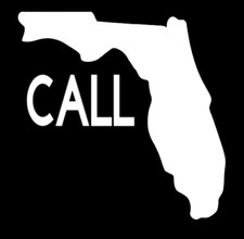 PERMANENT VINYL PERSONALIZED AMATEUR RADIO STICKER, STATE OF FLORIDA