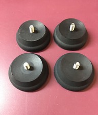 4 RUBBER SHOCK ABSORBING FOOT 1/4-20 THREAD SCREW MOUNTS USA MADE