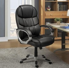 COMFORTABLE Executive Office Chair Ergonomic Lumbar Support Swivel Desk Business