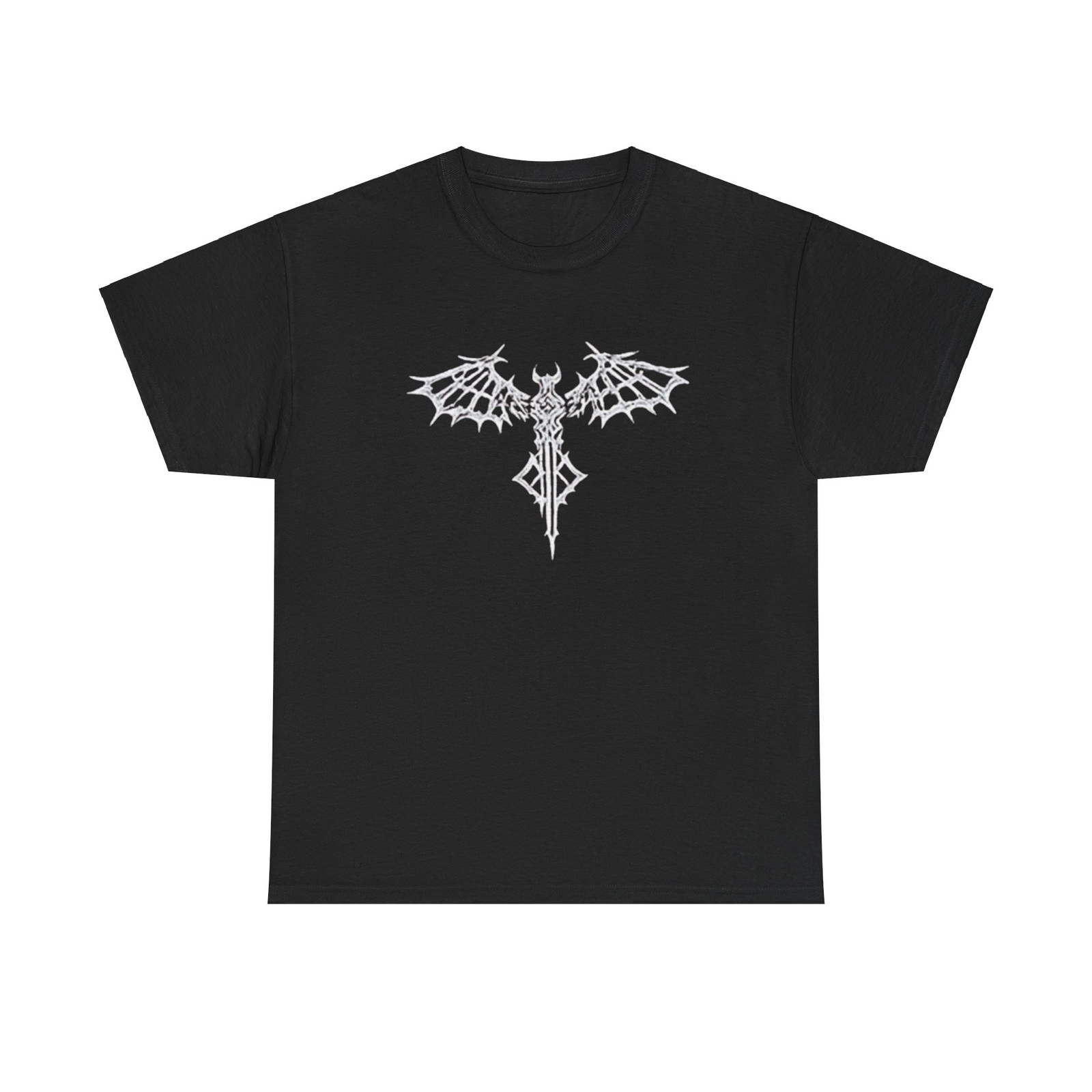 Trendy Pleasant T-Shirt In Black Metal Style