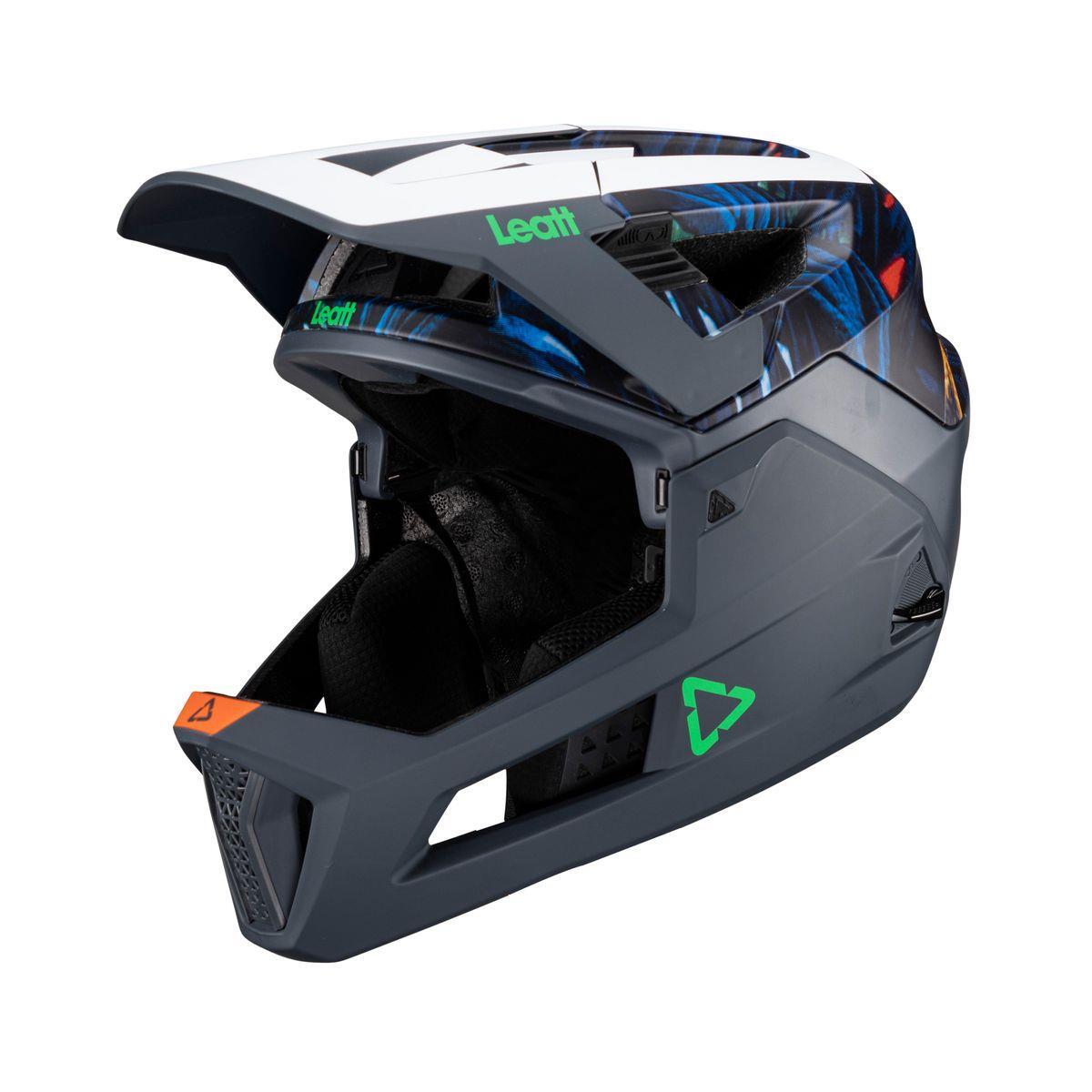 casco mtb enduro 4.0 con mentoniera removibile jungle LEATT bici