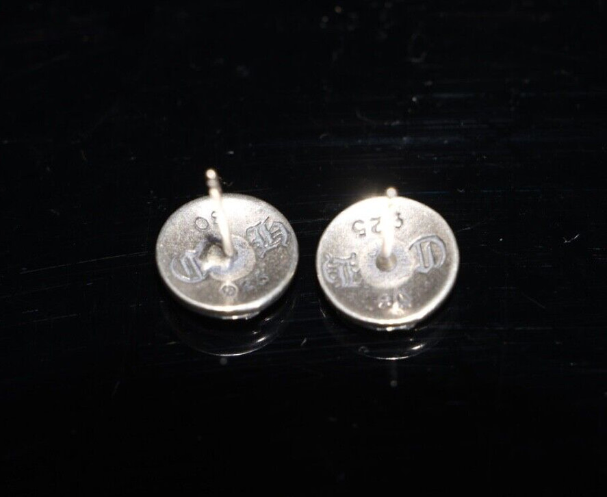 Sterling Silver 925 Round Stud Earring - image 5