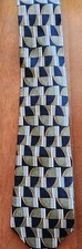 Honors Mens Neck Tie 100% Silk Made In The USA Classic Abstract Modern