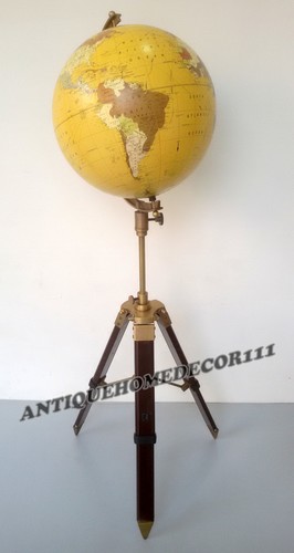Vintage Office Home Decor Replogle Globe World Classic Series Raised With Tripod - 第 5/5 張圖片