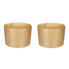 Set 2 stampi panettone in carta da forno marrone