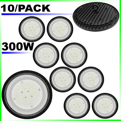 10PC LED UFO Shop Light 300W  Factory Warehouse Commercial  Light Fixtures 