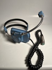 Vntg 1980s Clear-Com Blue Communications Headset Female XLR Production Ear Phone