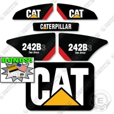 Fits Caterpillar 242 B-3 Decal Kit Skid Steer Equipment Decals (2 Speed)