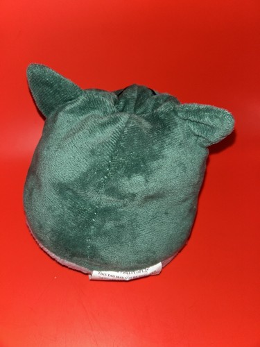 REVERSIBLE (inside/out) Owl Plush OCTOPLUSH BUDDIES, Aqua/Gray 4” - Picture 6 of 6