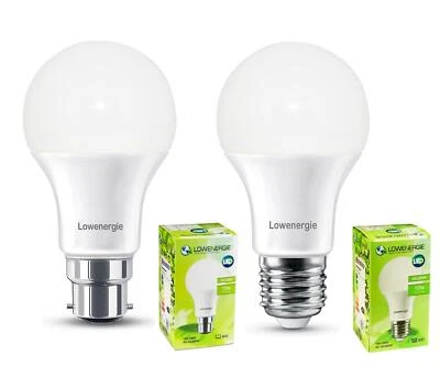 LOWENERGIE LED Energy Saving Light Bulb Traditional Globe GLS Shape 7, 10 & 15w 360 deg CFL