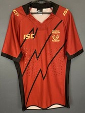 PLAYER ISSUE MEN ISC WARRINGTON WOLVES TRAINING RUGBY LEAGUE SHIRT JERSEY SIZE M
