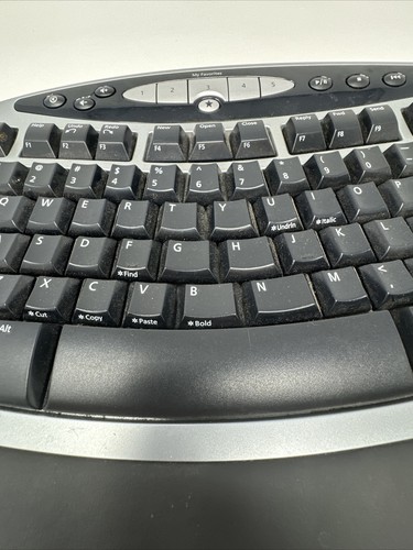 Microsoft Wireless Comfort Keyboard 1.0A Model 1045 Untested Keyboard Only - Picture 3 of 13