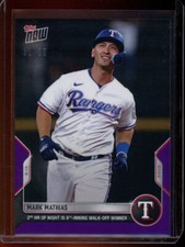 2022 Topps Now #897 Mark Mathias Purple Parallel Card #d /25