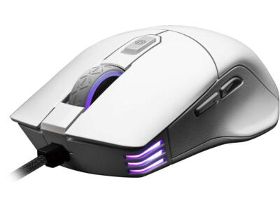 EVGA X12 Gaming Mouse, 8k, Wired, White, Customizable, Dual Sensor, 16,000 DPI,