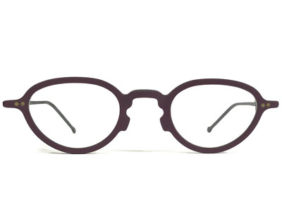 Vintage la Eyeworks Eyeglasses Frames SAGE 345M Matte Black Purple 43-25-140