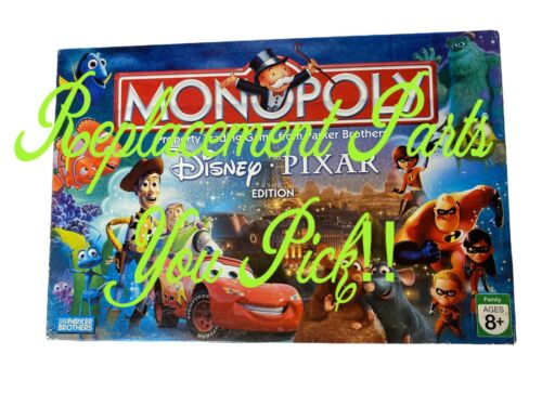 Pièces de rechange de jeu de société Monopoly Disney's Pixar Edition pièces que vous choisissez !! - Photo 1 sur 16