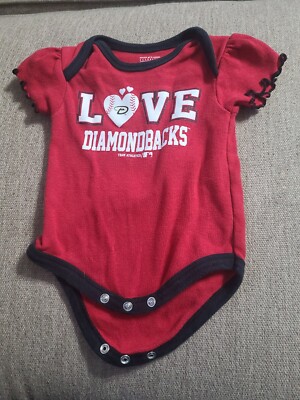 Arizona Diamondbacks MLB Team Athletics One Piece Romper Baby