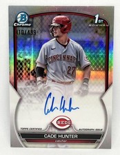 2023 Bowman Chrome Cade Hunter 1st Bowman Refractor Autograph #310/499 SP