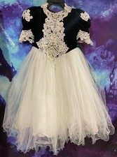 Angels New York girl  s ballroom performance competition dance costume dress Sz 5