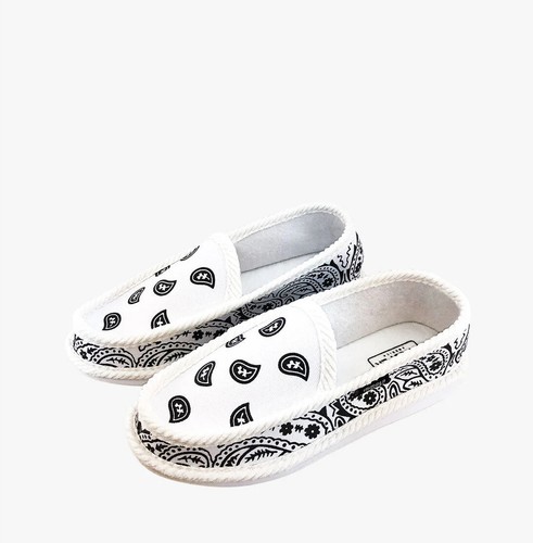 NEW BANDANA PAISLEY CORDUROY HOUSE SHOES MEN WOMEN UNISEX TROOPER AMERICA - 第 3/7 張圖片