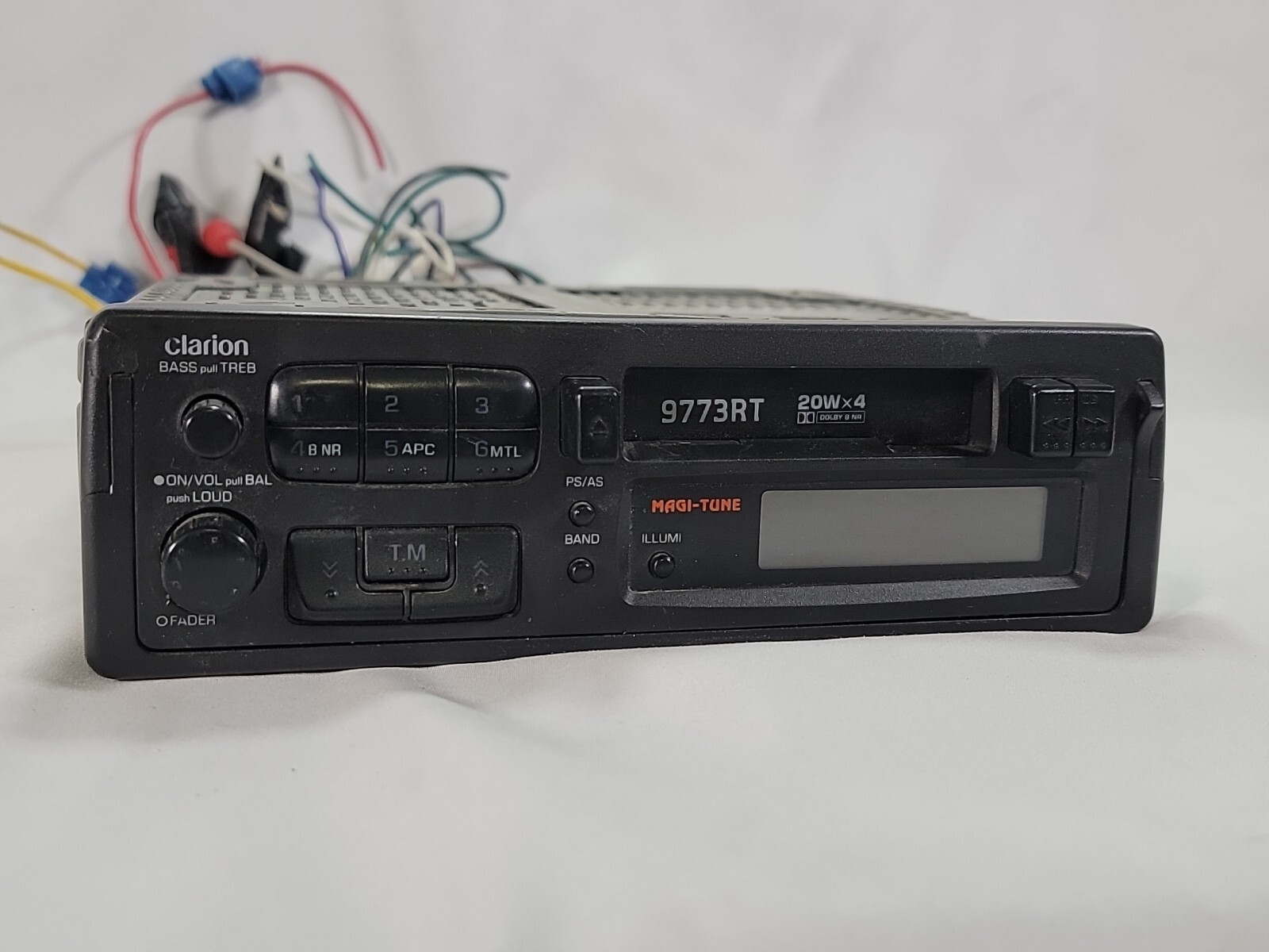 CLARION 9773RT OLD SCHOOL PULL OUT CAR AUDIO STEREO CASSETTE UNIT