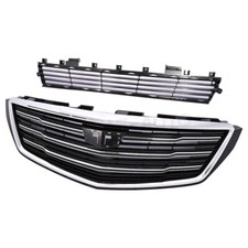 Front Lower Upper Grille With Chrome Frame Kit For 2018-2020 Cadillac Xts