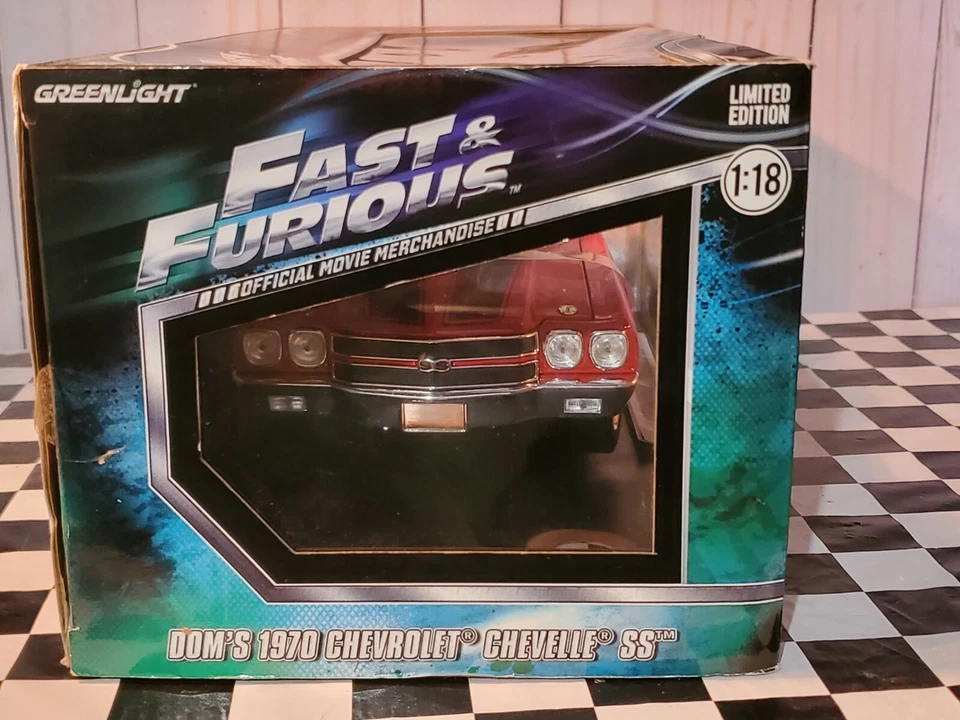 Greenlight Fast And Furious Dom's 1970 Chevy Chevelle SS 1:18 Diecast Movie Car - Image 3 of 4