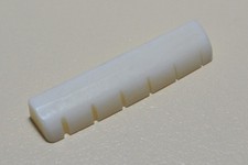 Genuine Real Bone Nut Slotted 43mm Flat Bottom for Acoustic Guitar Shaped Tone