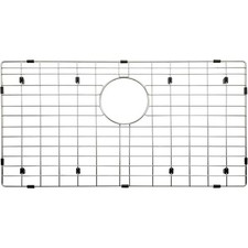 Stainless Steel Sink Protector Grid 27-9/16 x 14-9/16 Inch Rear Drain Corner