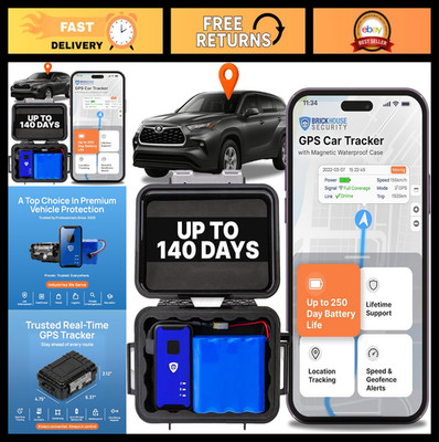 Brickhouse Security GPS Car Tracker for Vehicles with Magnetic Case