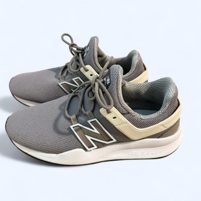 New Balance 247 WS247DNB Gray Beige Women's Athletic Sneakers Mesh Low Top