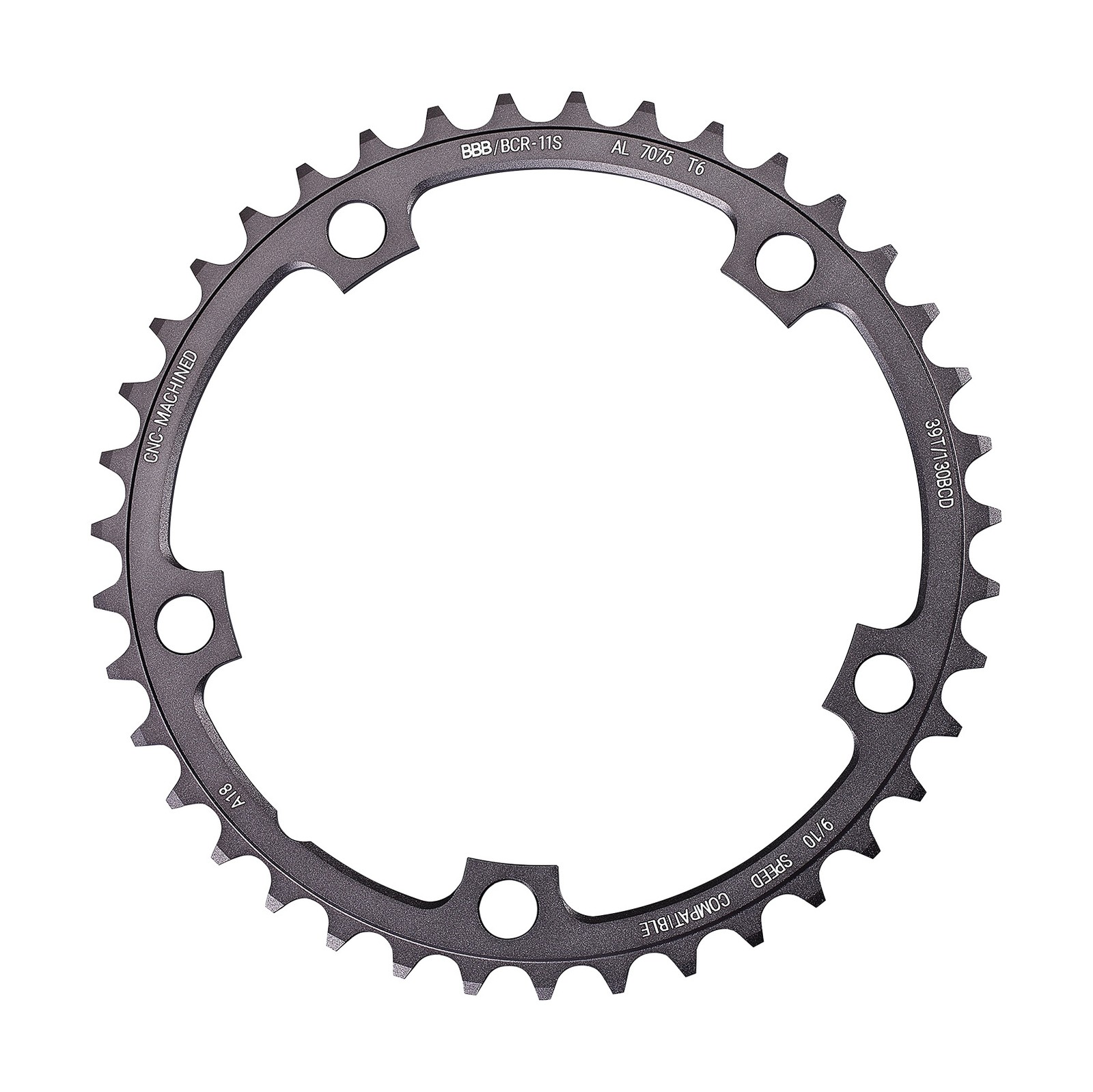 BBB Kettenblatt RoadGear BCR-11S 39T130mm schwarz-silber 11790₽