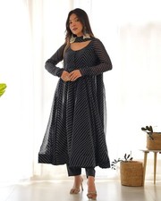 Designer Bollywood Partywear Anarkali Suit Set Pakistani Flared Anarkali Gown