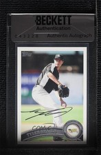 BAS 2011 Topps Pro Debut Tyler Skaggs #248 Seal of Authenticity Auto ow6
